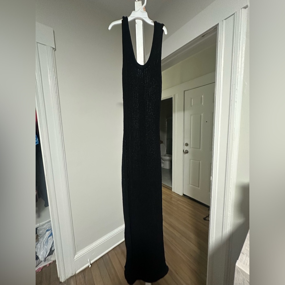 Shade & Shore Black Knit Swim Cover-Up - Picture 5 of 10